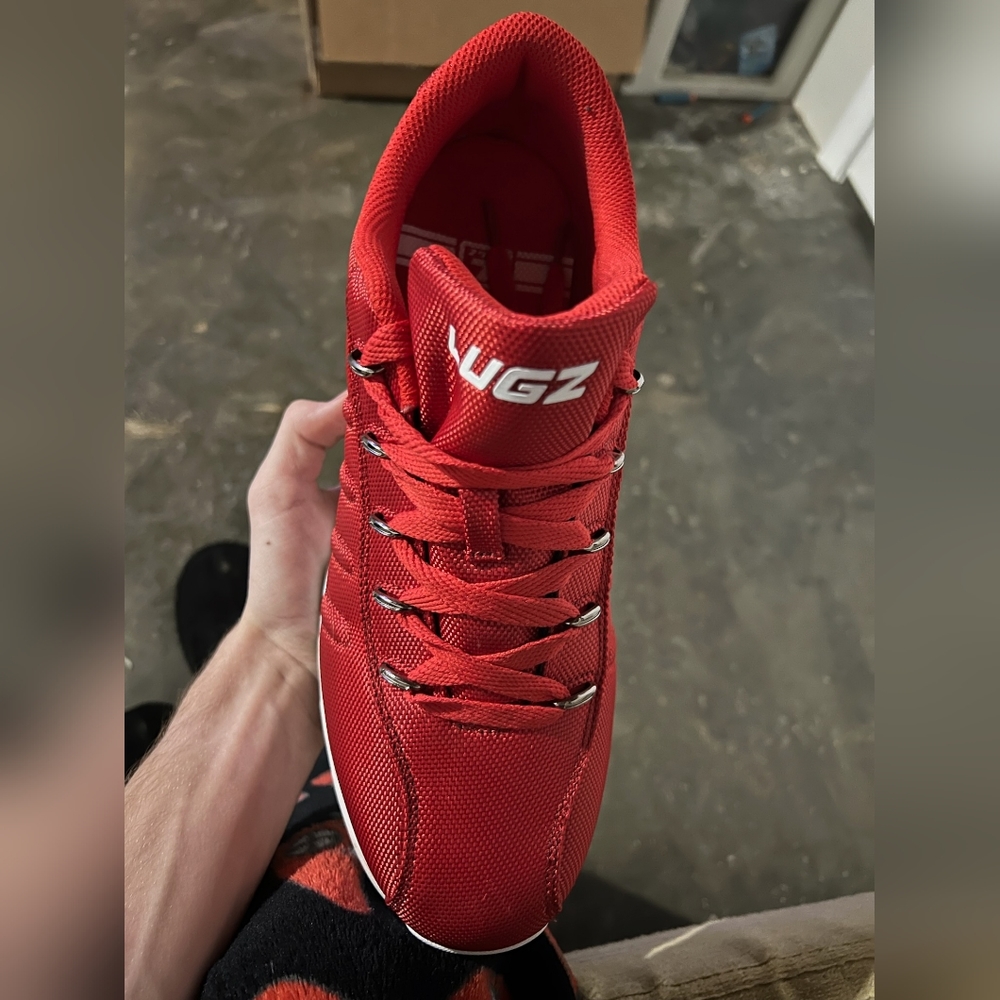 Size 11 red Lugz shoes